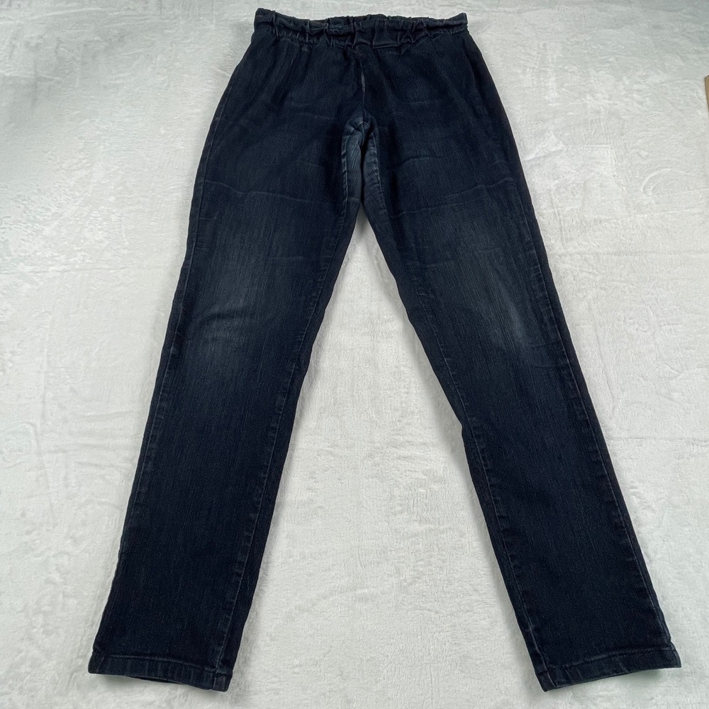 Soft Surroundings Womens Dark Wash Pull‎ On Denim Leggings Size M Style 22944